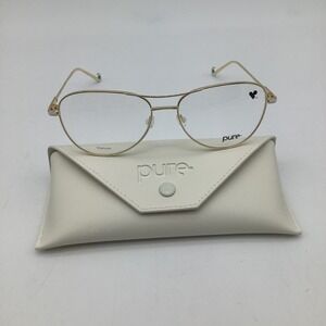 Pure Titanium Aviator Eyeglasses Gold P-5024 N 719 56-16-140 Optical Frames‎ New